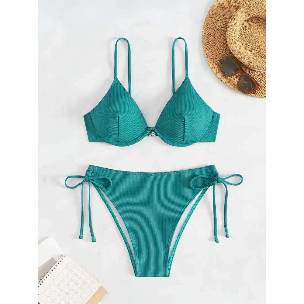 ZTVitality Solid Underwire Sexy Bikini 2025 New Arrival Biquini Padded Push Up Bandage Swimsuit Women Swimwear Summer Beachwear C260207