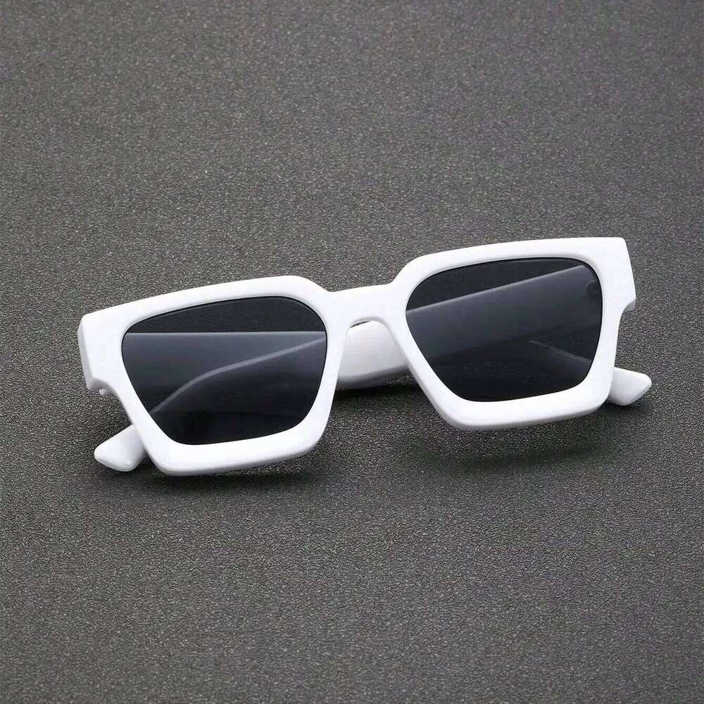 Unisex Plastic Fashion Square Frame Sunglasses For Street Photography And Beach Trips Driving Accessories Y260207