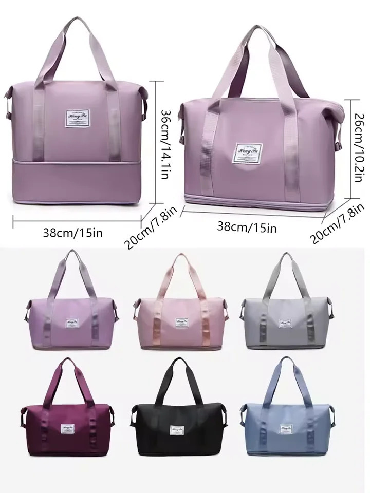 UNIXINU Carry On Travel Duffle Bag Nylon Waterproof Sports Gym Tote Bags for Women Large Capacity Storage Luggage Handbag260128