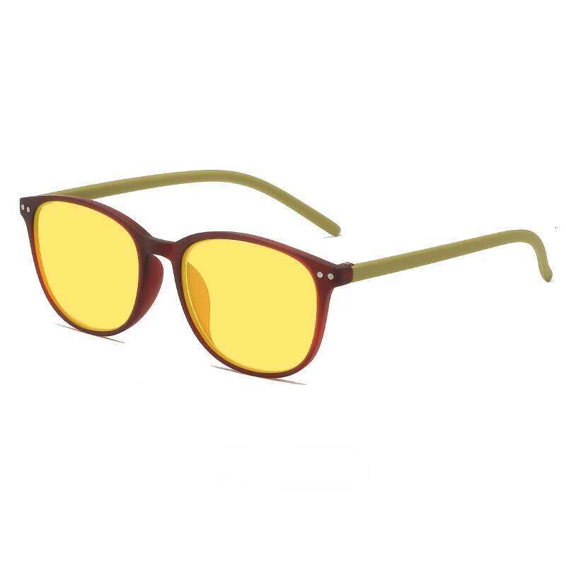 New Retro Night Vision Men High-end Yellow Lens Sunglasses for Driving Computer Anti Blue Light Plain Glasses Y260207
