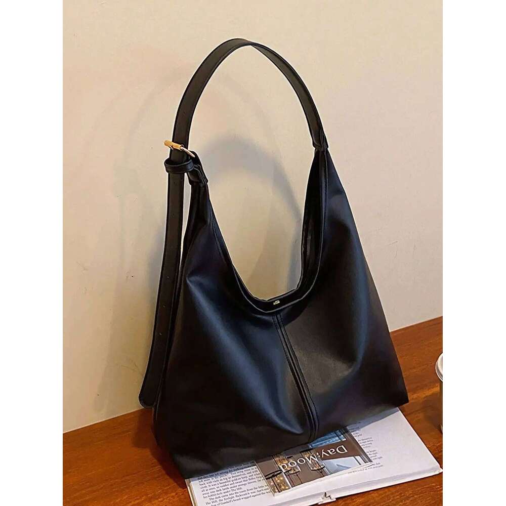 Vintage Large Capacity Shoulder for Women with Soft Solid Crossbody Bag C260207