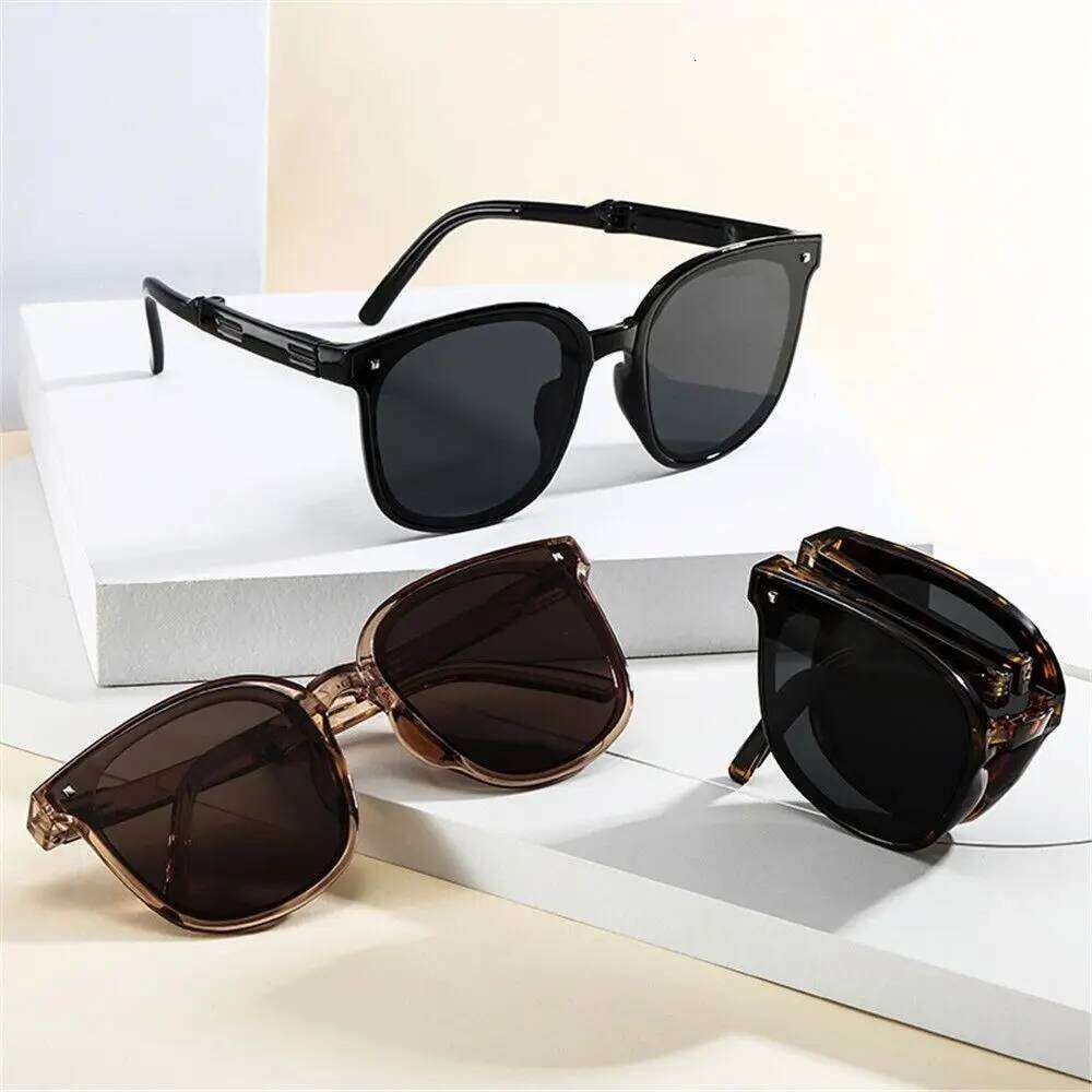 Summer Plastic Foldable Sunglasses Driver Shades UV400 Goggles Easy Carry Folding Sun Glasses for Women & Men Y260207