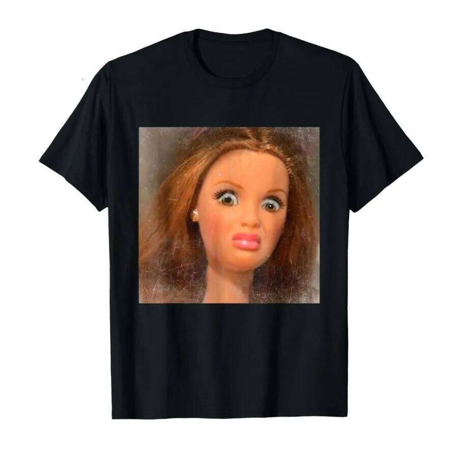 Funny Disgusting Doll Face Meme T-shirt For Men Women 100% Cotton T Shirts Short Sleeve Tops P417 C260207