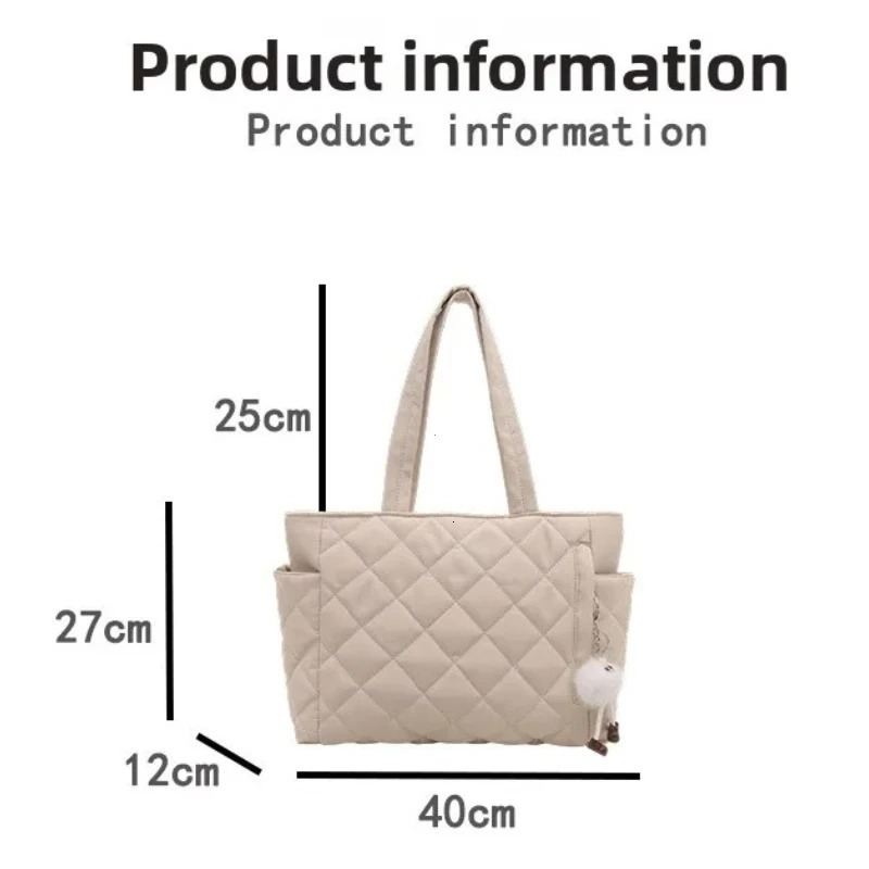 Rectangular Large Capacity Single Shoulder Bag for Commuting To Work Korean Style Womens Tote Bag Lightweight Casual Handbag260128