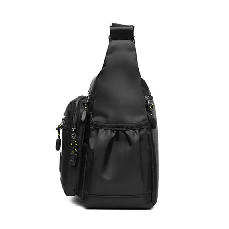 Mens crossbody bag with multilayered pockets adjustable shoulder strap business singleshoulder w251218