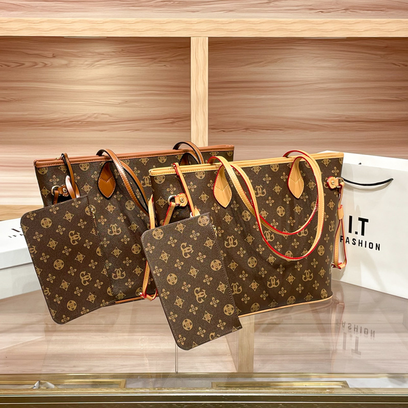 Light Luxury Monogram Tote Bag for Women 2026 New Winter Handbag Large Capacity Commuter Stylish Single-Shoulder Bucket Bag