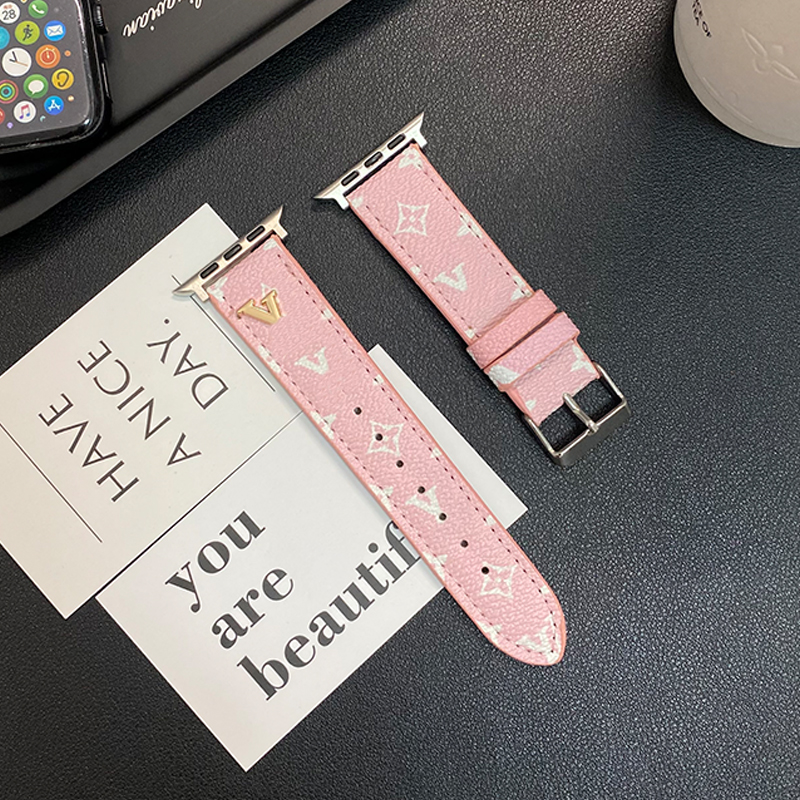 Designer Apple Watch Band Smart Straps for apple watch series 9 8 3 4 5 6 7 SE Ultra Bands 38MM 42MM 40mm 45mm 44mm 49mm double Leather Fabrics Woven Watchband