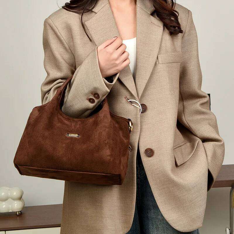 Fashion Handbag Large capacity Female Big Totes Quality Ladies Shoulder Crossbody Faux suede Commuting Office bags borsa C260207