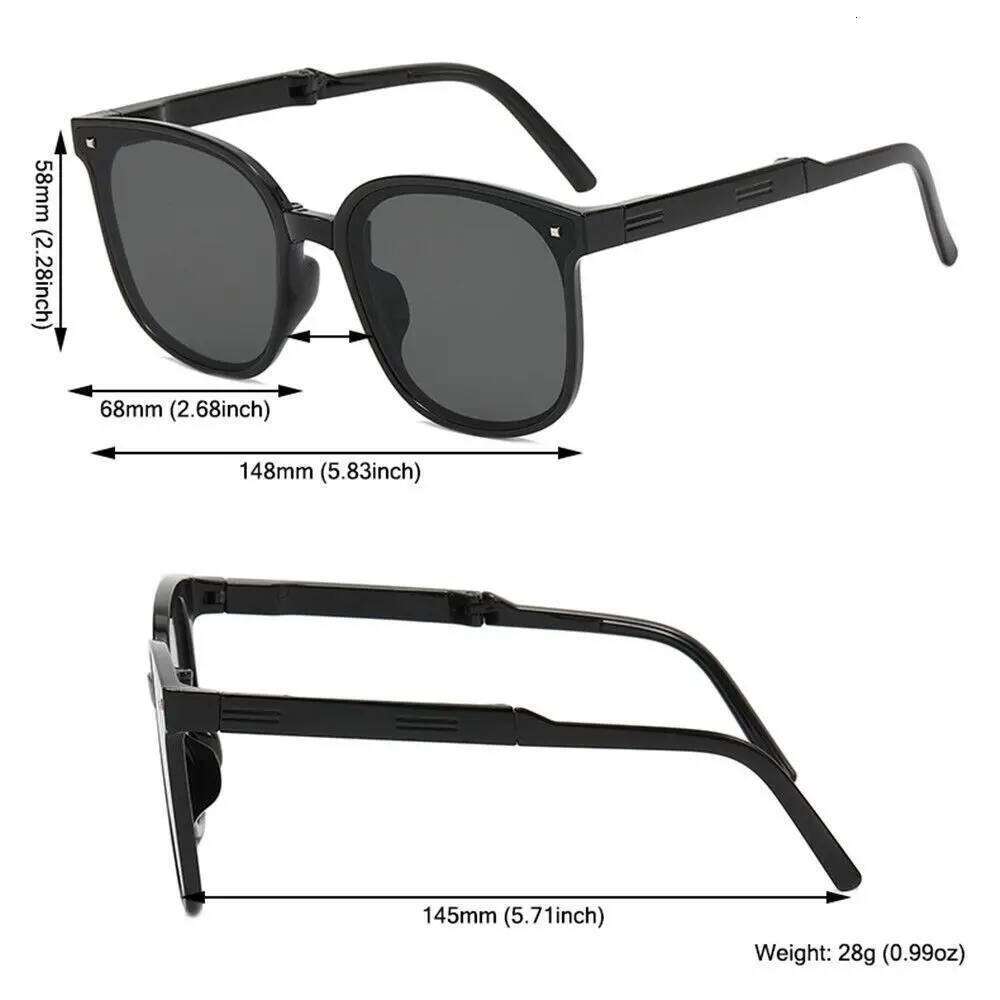 Summer Plastic Foldable Sunglasses Driver Shades UV400 Goggles Easy Carry Folding Sun Glasses for Women & Men Y260207