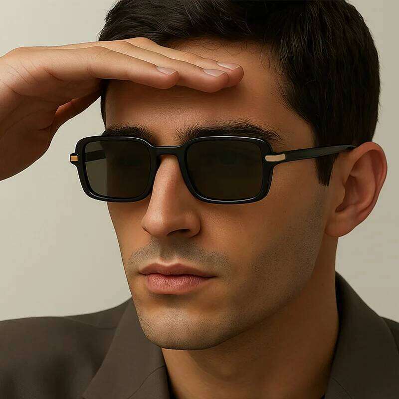 New Vintage Square Sunglasses Women Men Brand Rectangle Sun Glasses Oval Eyewear Oculos De Sol for Male Female Eyeglasses Y260207