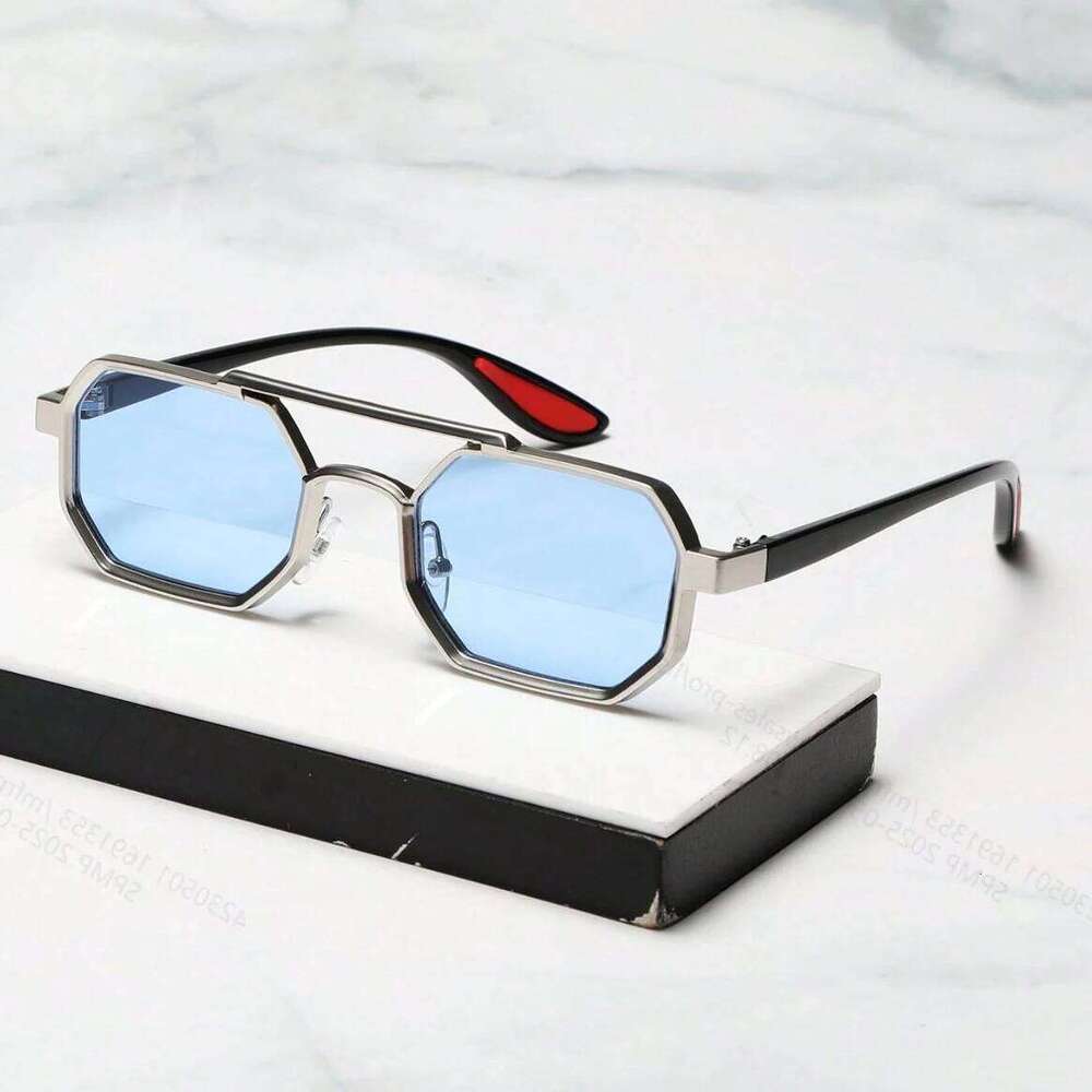 New Vintage Square Sunglasses Women Men Rectangle Sun Glasses Polygon Eyewear Oculos De Sol for Male Female Eyeglasses Y260207