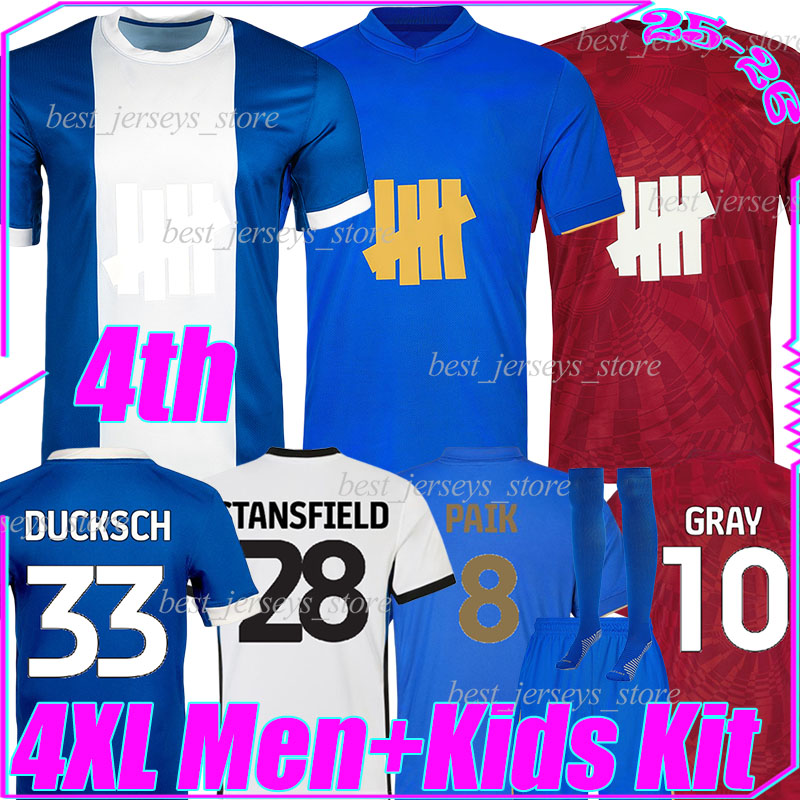 4XL 2025/26 BiRmInGhAms 4th Soccer Jerseys City STANSFIELD DYKES KYOGO PAIK GRAY ANDERSON DUCKSCH DOYLE TOMOKI LAIRD KLARER Men Kids Kits socks sets Football Shirts