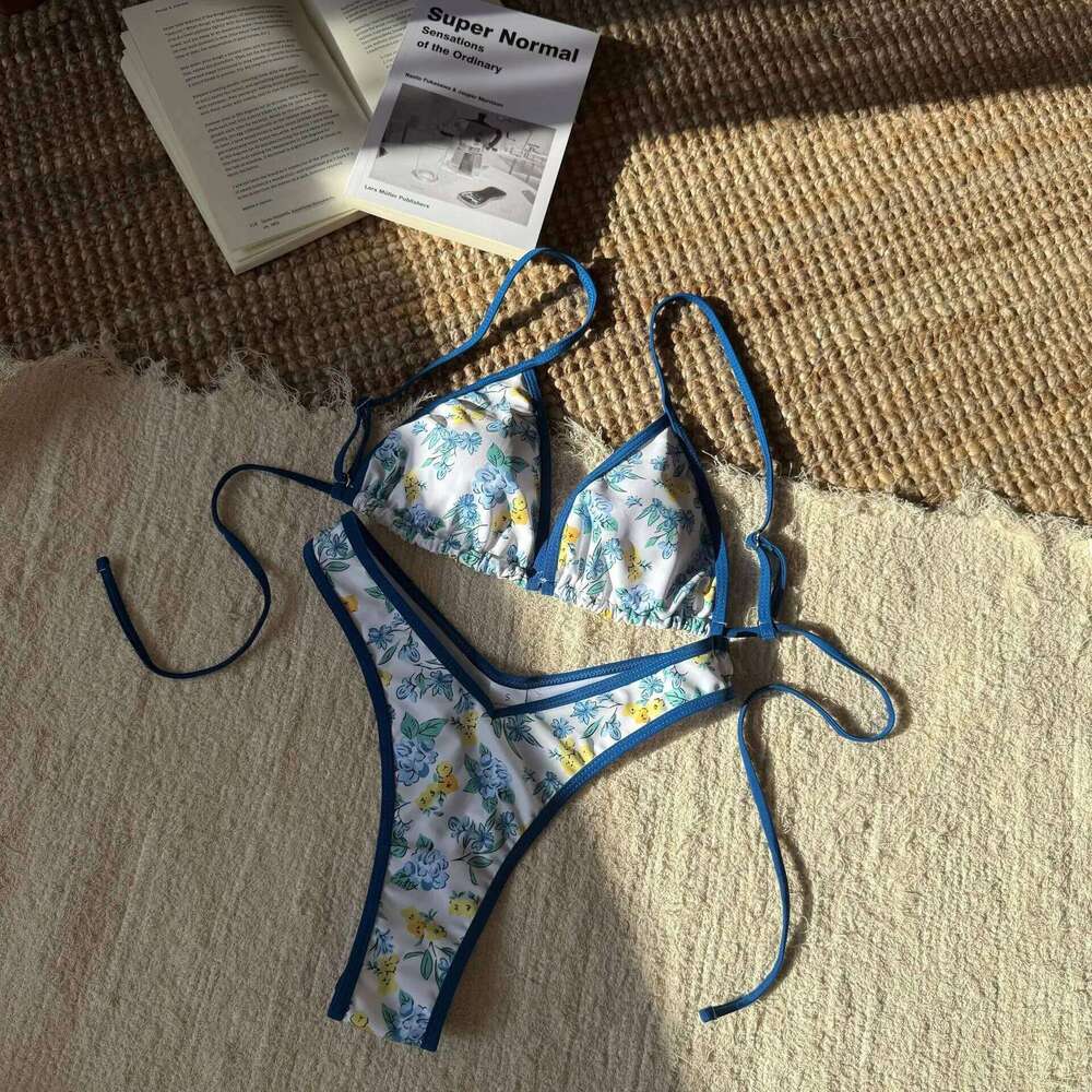 Para Praia Lerpard Brazilian Micro Swimwear T-back Swimsuit Women Sexy Biquini 2023 Thong Bikini Set Bathing Suit C260207