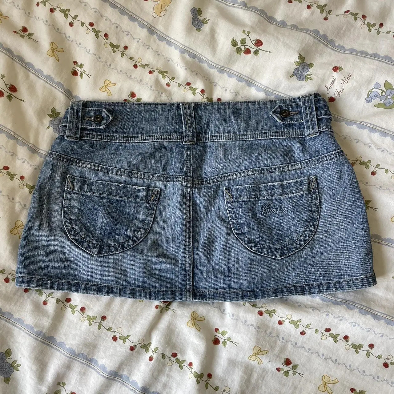 Y2K Retro Light Blue Mini Skirt Harajuku Classic Casual Denim Gothic Fashion Kawaii Low Waist Micro Womens Clothing 260126
