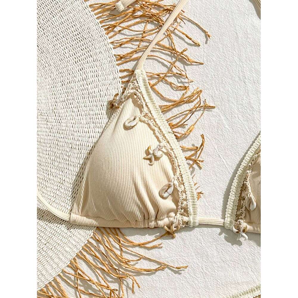 Peachtan thong push up beach swimwear 2 piece swimsuit 2024 bikini bathing suit summer women beachwear C260207