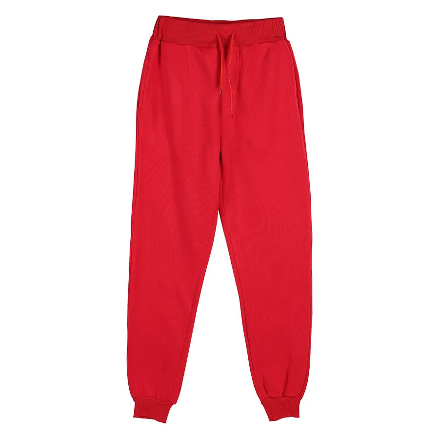 2025 Joggers Sweatpants Men and Women Elastic Waist Lose Casual Trousers white beige pink yellow Hip Hop Mens Sweat Pants 260122