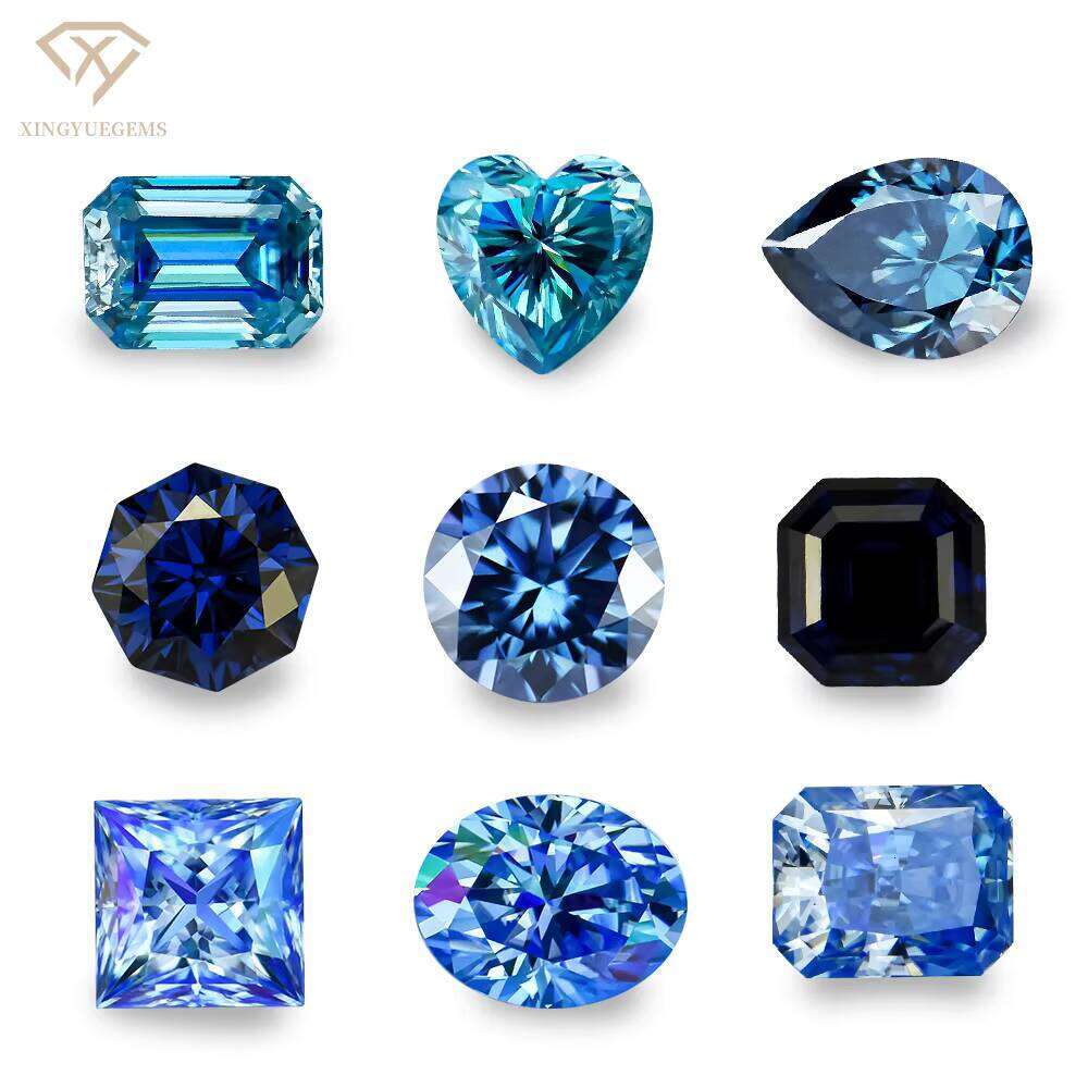 Top Quality Fancy Original Ocean Blue Moissanite
