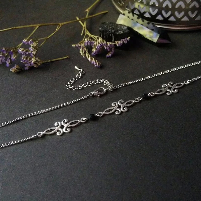 Retro Style Texture Join Necklaces For Women Silver Color Stainless Steel Neck Chains For Women Jewelry Chocker 260124