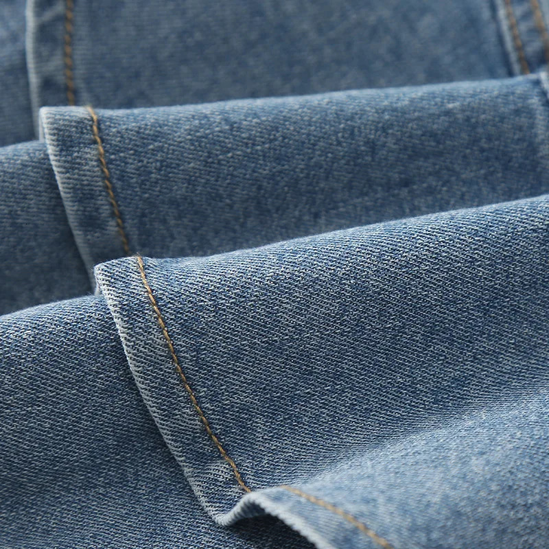 Elegant Kids ner Summer Double Layer Denim Skirt for Children Girls Fashion Streetwear Flounce Overlap Mini Jeans 260207