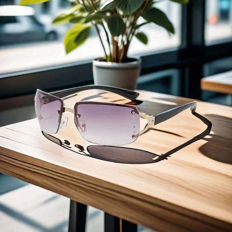 New Sunglasses Luxury Brand Design Fashionable Y2K Women Sun Glasses Camping Cycling Fishing Retro Frameless Uv400 Men Sunnies Y260207