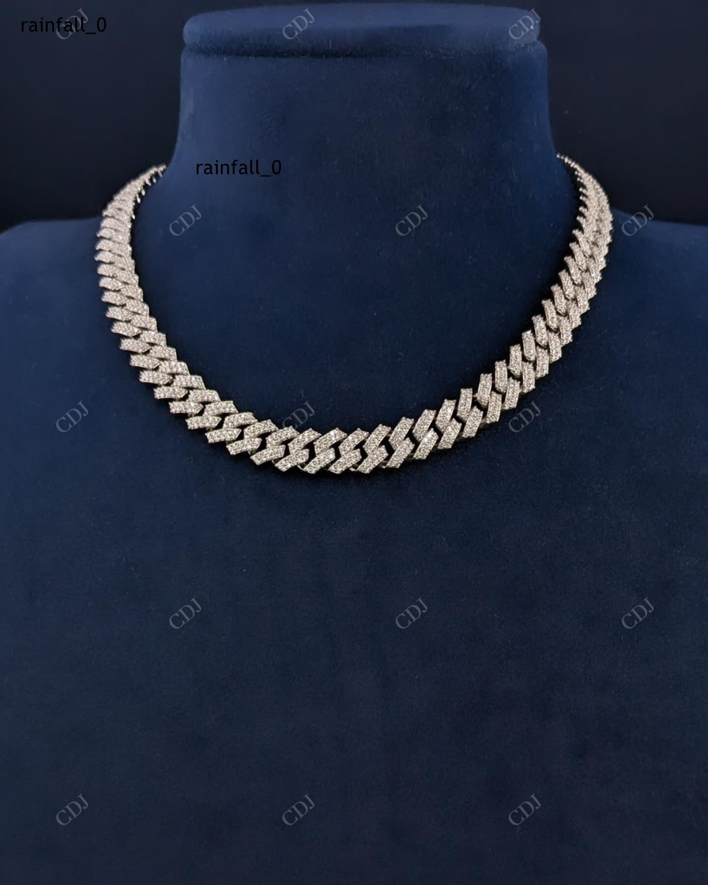 Wholesale VVS Moissanite Iced Customized Cuban Link Chain Gold/Silver Plated Round Cut Two Row Mens Womens Party