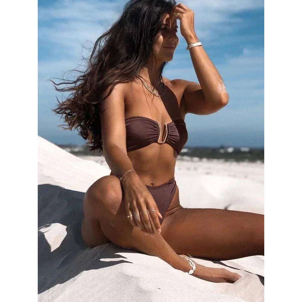 ZRTAK Black Bikinis Push Up Swimsuit High Waist Sets Bathing Suit Women Bikini 2024 Biquinis Feminino Swimwear Beach C260207