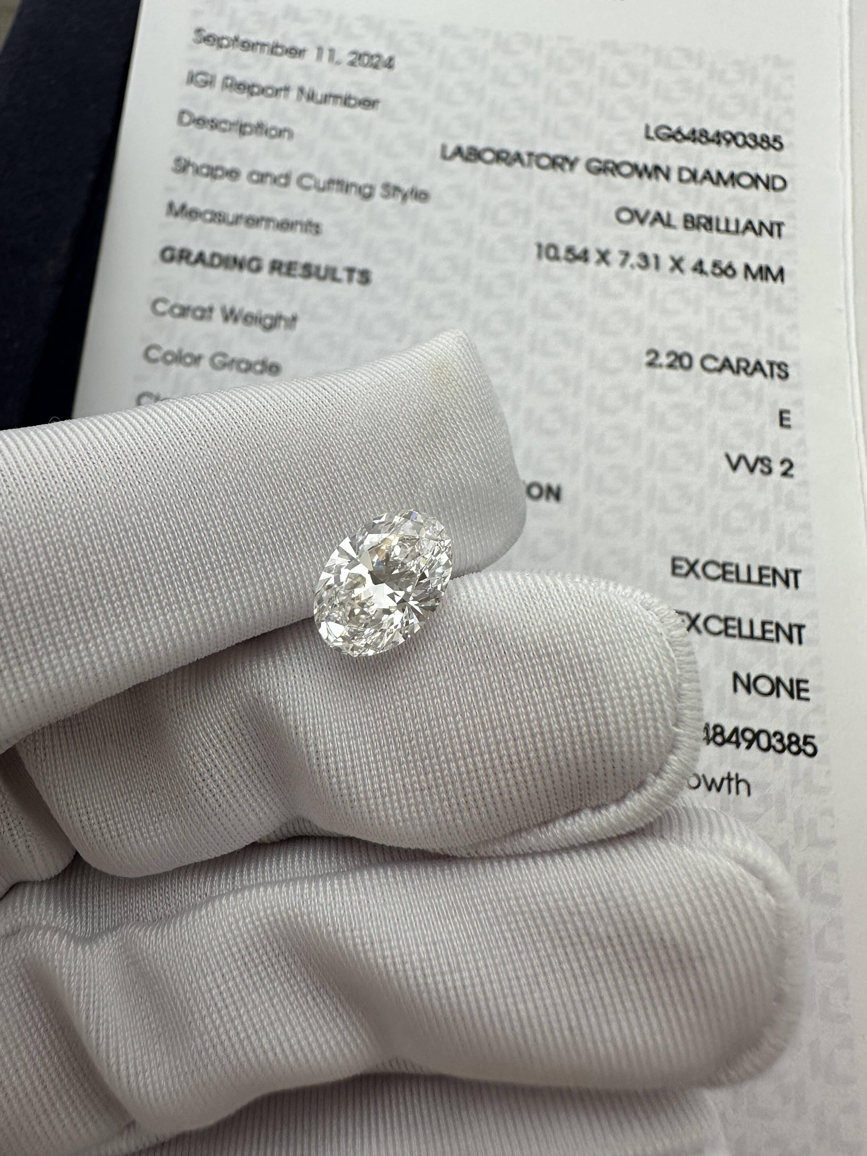 IGI OEM Certificate VVS VS 1ct 2ct 3ct Wholesale Oval Shape Lab GrownDiamond Loose HPHT CVD Lab Grown Diamond