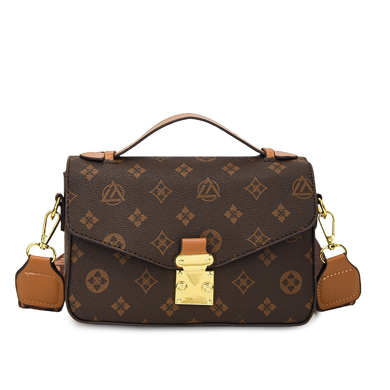 2026 New Cross-border Women's Bag Fashion Print Single-Shoulder Handbag Small Square Bag Versatile High-Quality Feel Crossbody Bag