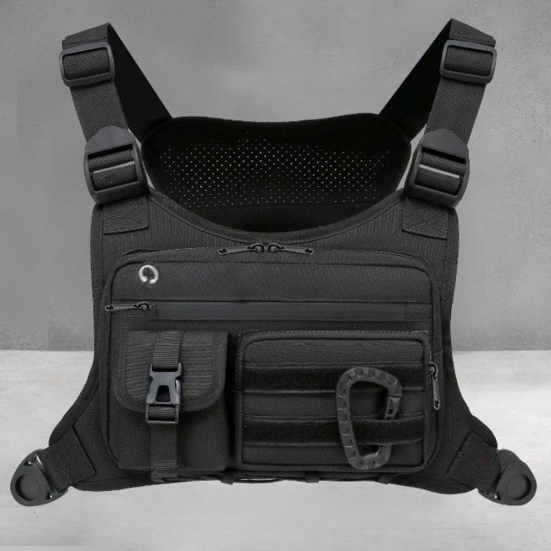 Outdoor Chest Bag For Men and Women Tactical Vest Running Cycling EDC Pack Rig Sports Workouts w251218