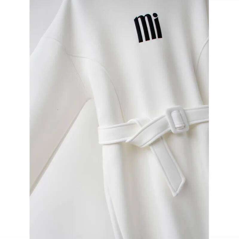 Loose Mid-Length Velvet Sweatshirt In Designer Fashion Autumn Winter New Korean Letter Thickened Jacket Top For Women's Dress