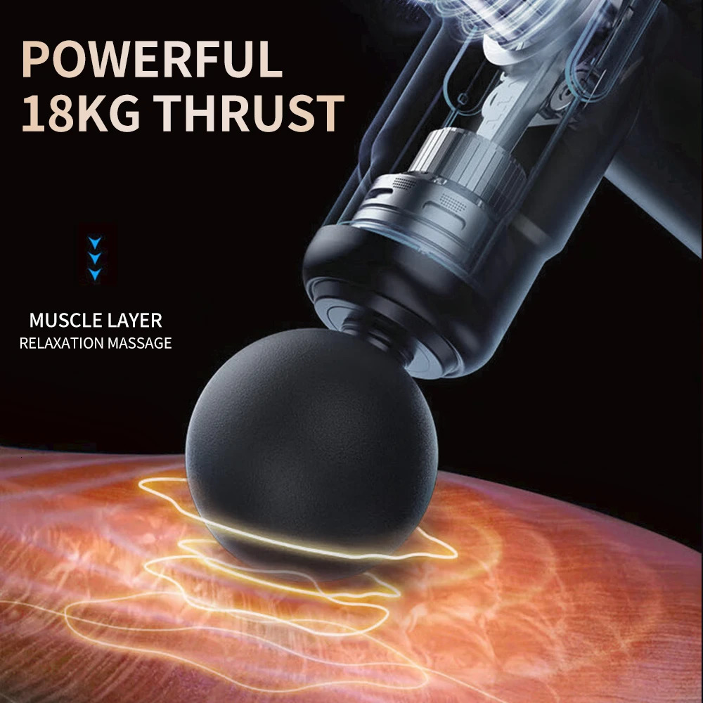 Massage Gun Muscle Relax Deep Tissue Massager Neck Massager Dynamic Vibrator Back Portable Handheld Display Fascia Gun Massage 260129