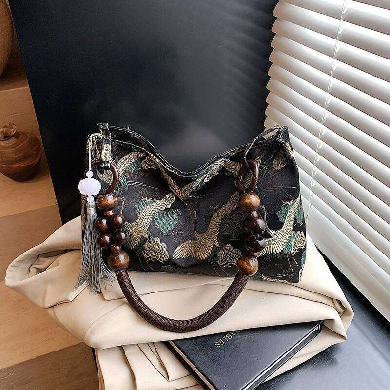 Shoulder Bags Tassel Decoration Embroidered National Style Hasp Sewing Thread Spring New Hot Sale Women's Handbags