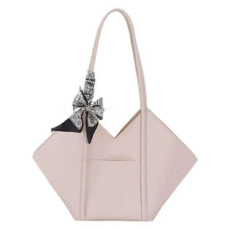 2025 New Fashion Portable Simple Tote Women's Trend Korean Version Solid Color Shoulder Bag C260207