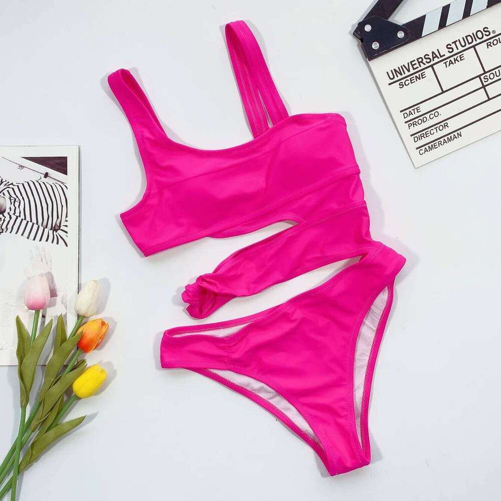 Sexy Hollow Out One Piece Swimsuit Women Swimwear White Black One-piece Monokini Backless Bathing Swimming Suit for Female C260207