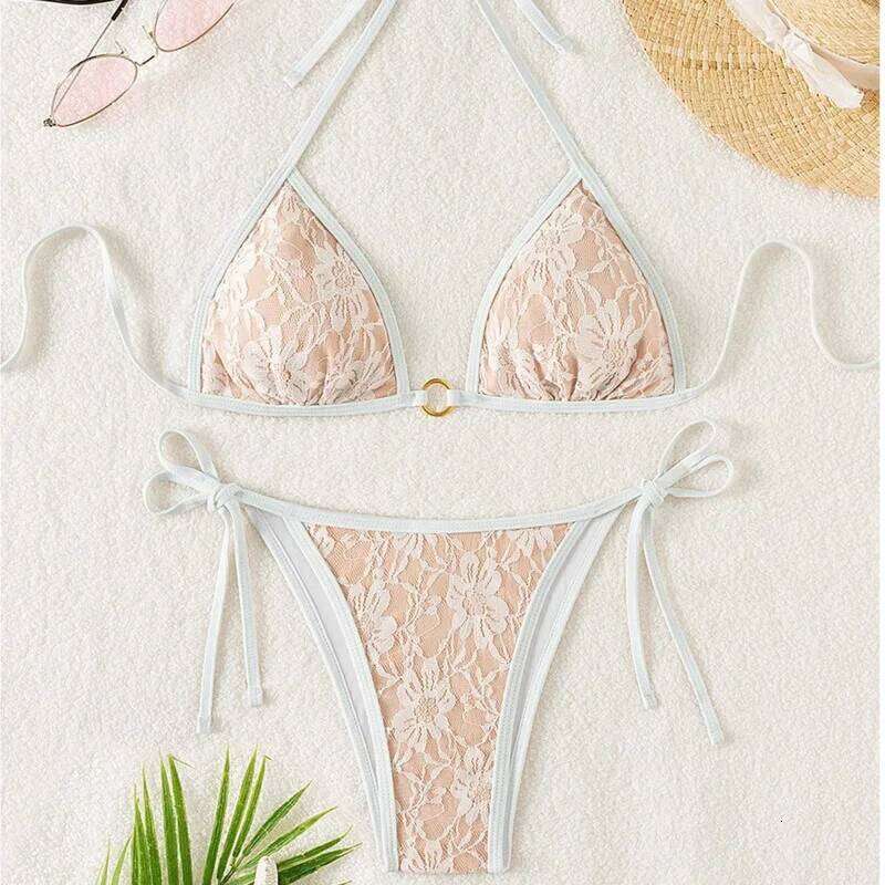 New Sexy Bikinis Lace Swimsuits Women Swimwear Push Up Female Beach Swimming Wear Bathing Suits Brazilian Bikini Set Pool Bather C260207