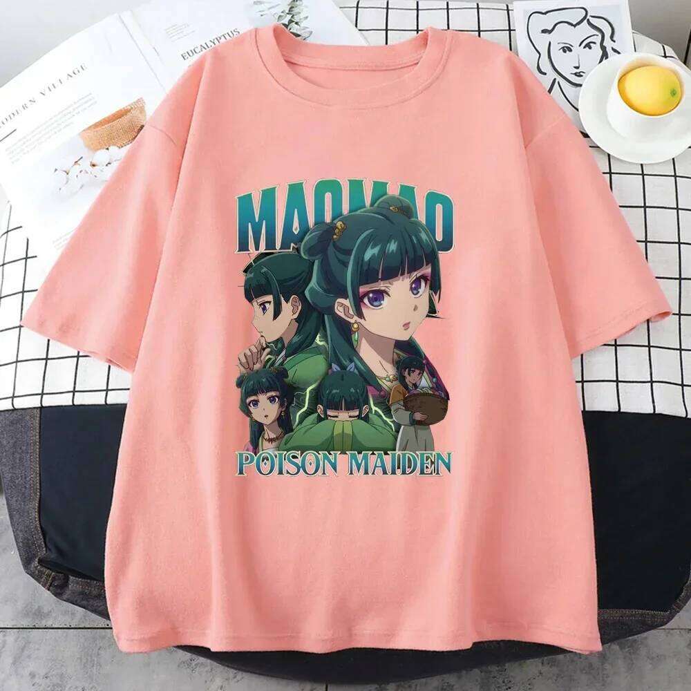 Nueva estampada The Apothecary Diaries camiseta personalizada verano para mujercamisetas informales de Anime C260207