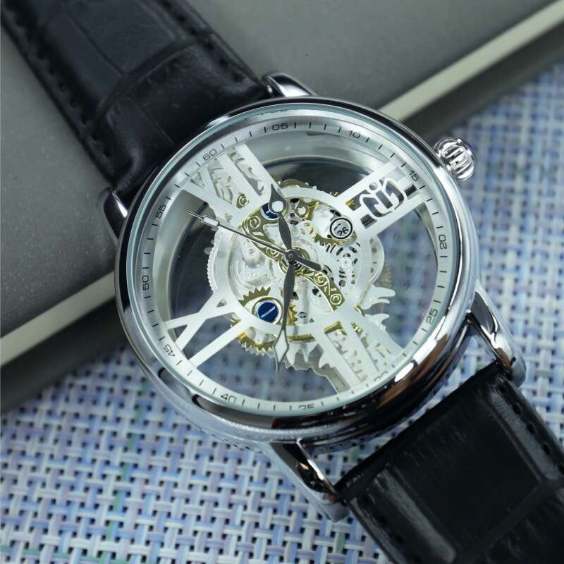 Free Shipping 2026 New Hollow Out Transparent Industrial Mechanical Style Men's Watch