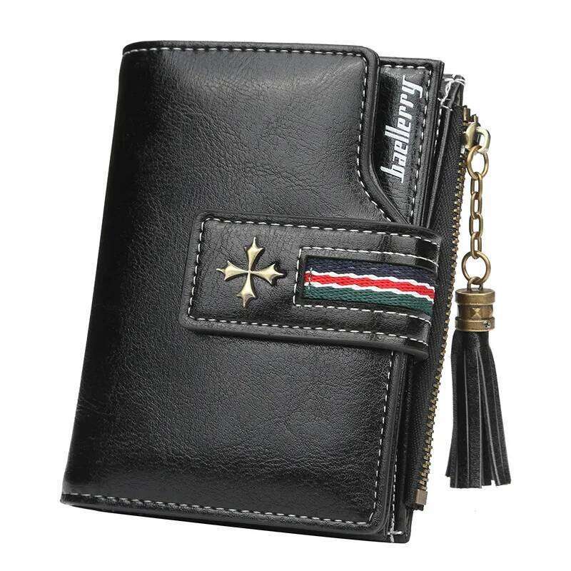 Bifold Short Oil Wax Wallet Women Fashion High Quality Purses Stylish Card Holder Coin Purse Ladies Vintage Leather Wallets Y260206