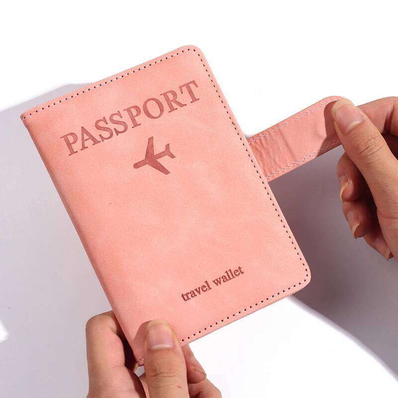 Antimagnetic&Anti-theft Holder Covers Case Travel Credit Card Wallet Leather Book For Women/Men Passport Cover Y260206