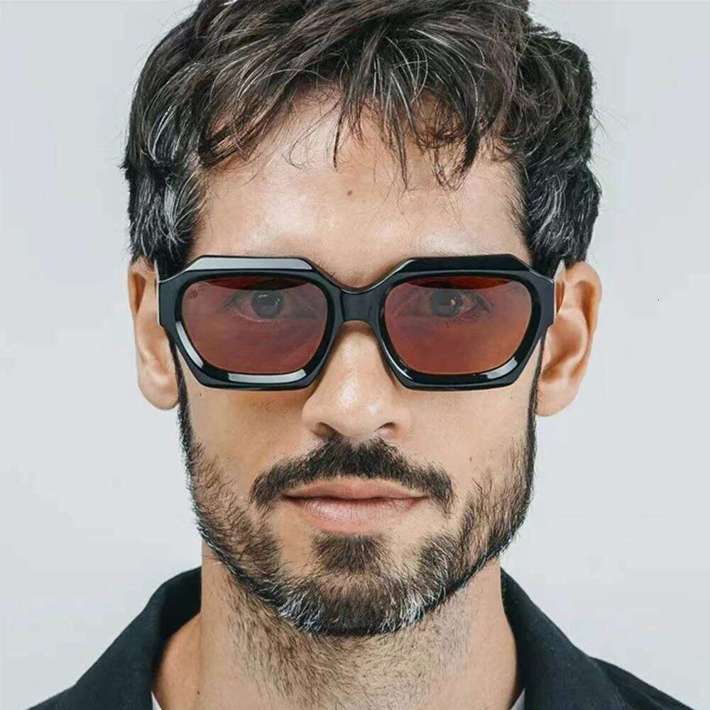 Handmade Sunglasses Eyeglasses Women for Men Square Thick Acetate Frame UV400 Driving Sun Glasses Optics Eyewear Y260207