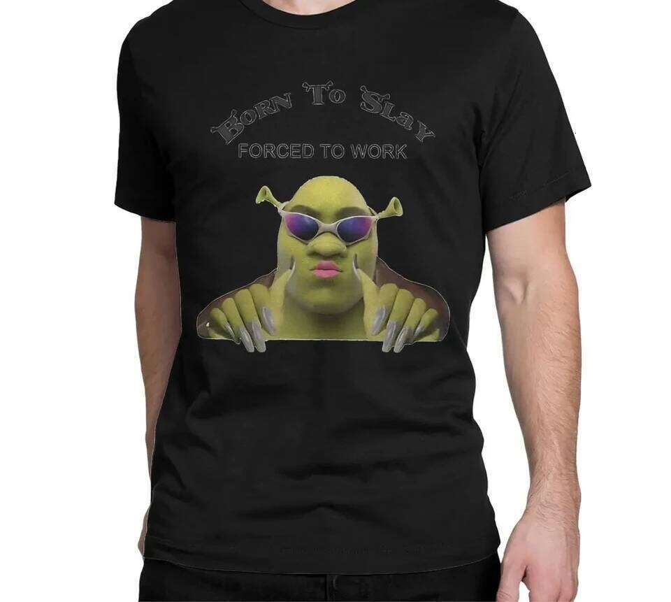 Women's Shrek Fun T-shirt Fashion Short Sleeve Round Neck Print Women Clothing Aesthetic Harajuku Y2k Top Vintage Clothes Cozy C260207