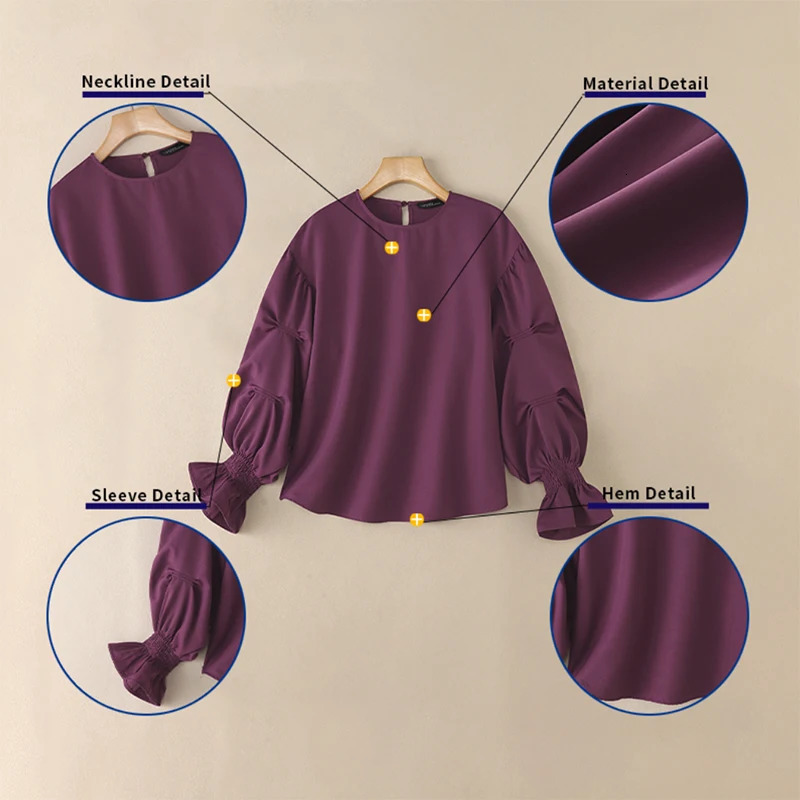 2026 ZANZEA Spring Elegant Long Sleeve Blouse Stylish Women Tops Office Work Shirt Casual Solid Color Buttons Blusas Mujer Femme 260207