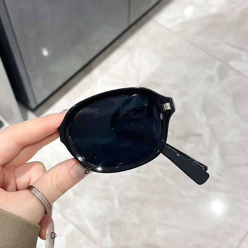 New Folding Small Frame Oval Sunglasses Women Brand Designer Fashion Sun Glasses Men Driving Eyewear Oculos De Sol for Female Y260207