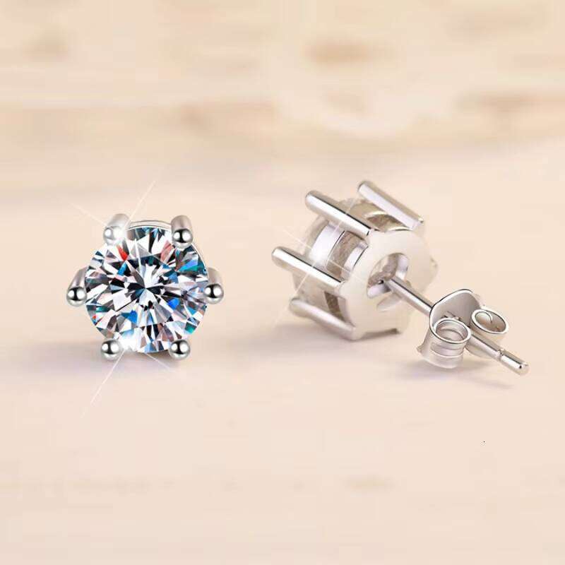 Women's 1Ct Diamond Earrings 925 Sterling Silver On Sale Cheap Buy Moissanite Jewelry