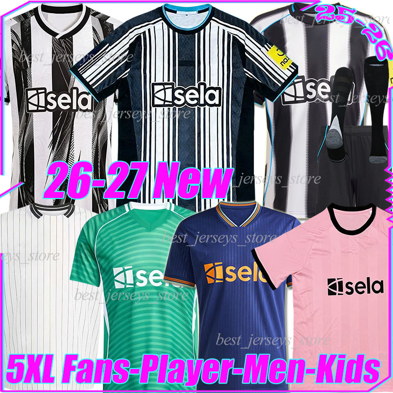 4XL 25/2026/27 Newcastle Soccer Jerseys BARNES GORDON WOLTEMADE BRUNO G. JOELINTON WISSA OSULA L. MILEY THIAW MURPHY ELANGA POPE men kids kits socks sets football shirts