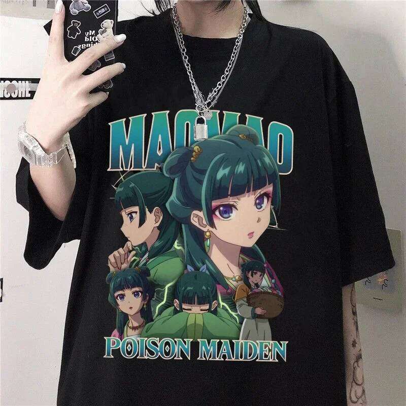 Nueva estampada The Apothecary Diaries camiseta personalizada verano para mujercamisetas informales de Anime C260207