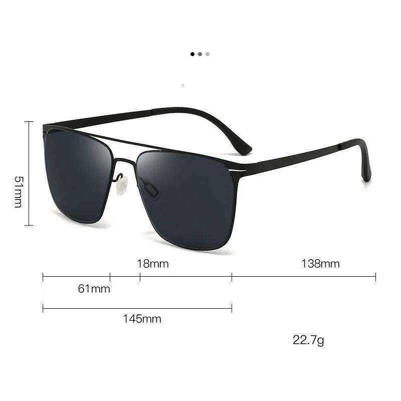 New Trendy Sunglasses Stylish Rectangular Frames And Metal Construction Suitable For Men With UV400 Lenses 5135 Y260207