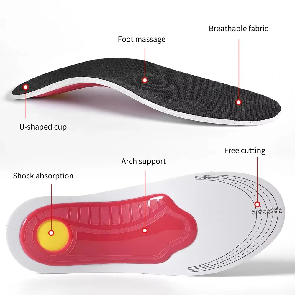Ortic Insole Arch Support Flatfoot Orthopedic Insoles For Feet Ease Pressure Of Air Movement Damping Cushion Padding Insole 260124