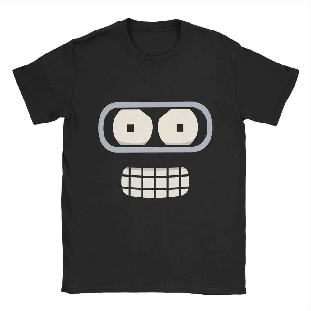 F-Futuramas T Summer Bender Face Cotton T-Shirts For Couple Harajuku Loose Tee Shirt Short Sleeve Aesthetic Tops C260207