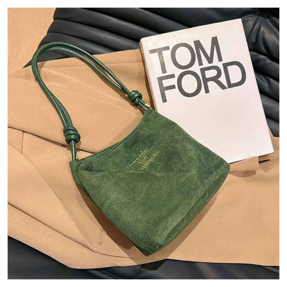 Casual Suede Handbag Rope Design Adjustable Straps Crossbody Bag Multicolor Handbags Shop C260207